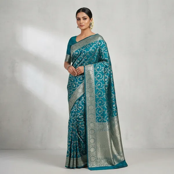 Blue_Silk_Saree_For_Women