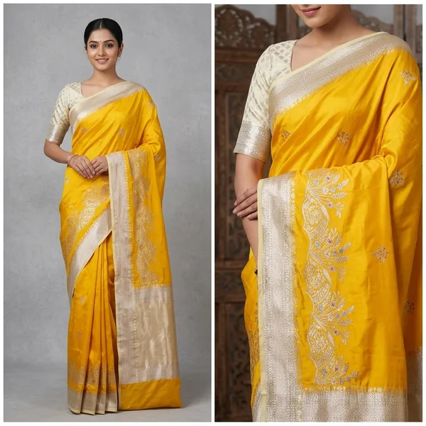 Yellow_Silk_Saree_For_Women