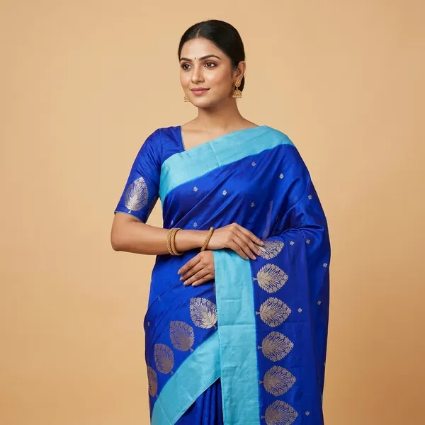 Blue_Silk_Saree_For_Women
