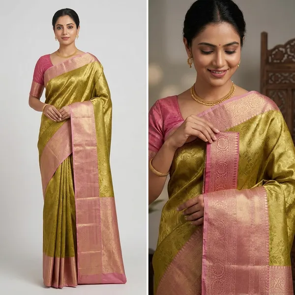 Golden_Tissue_Saree_For_Women