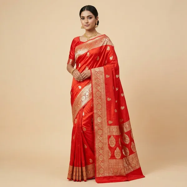 Red_Georgette_Saree_For_Women