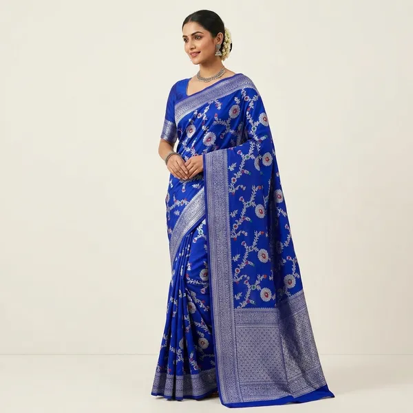 Blue_Georgette_Saree_For_Women