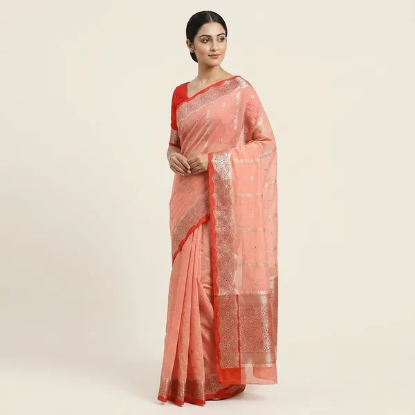 Peach_Silk_Saree_For_Women