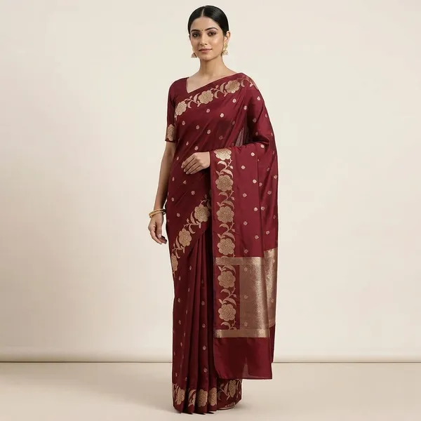 Maroon_Silk_Saree_For_Women