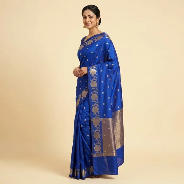 Blue_Silk_Saree_For_Women