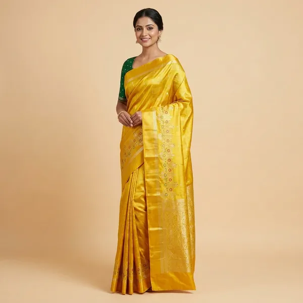 Yellow_Silk_Saree_For_Women