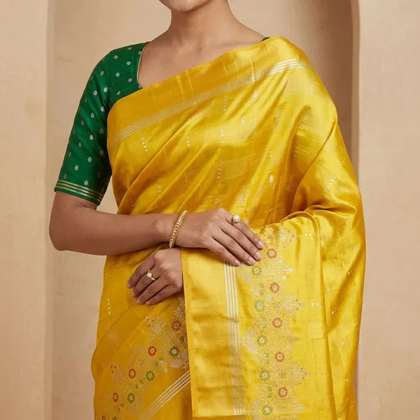 Yellow_Silk_Saree_For_Women