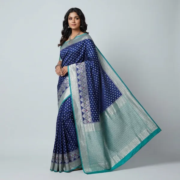 Blue_Silk_Saree_For_Women
