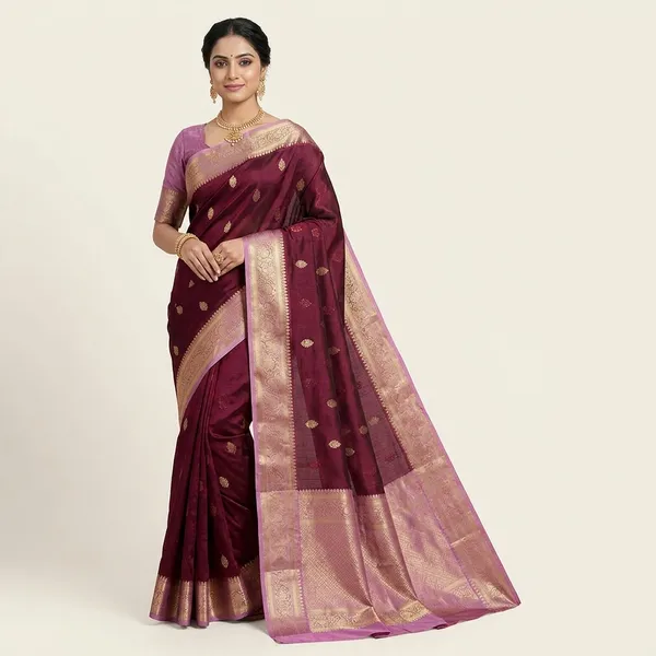Semi_Katan_Silk_Saree_For_Women