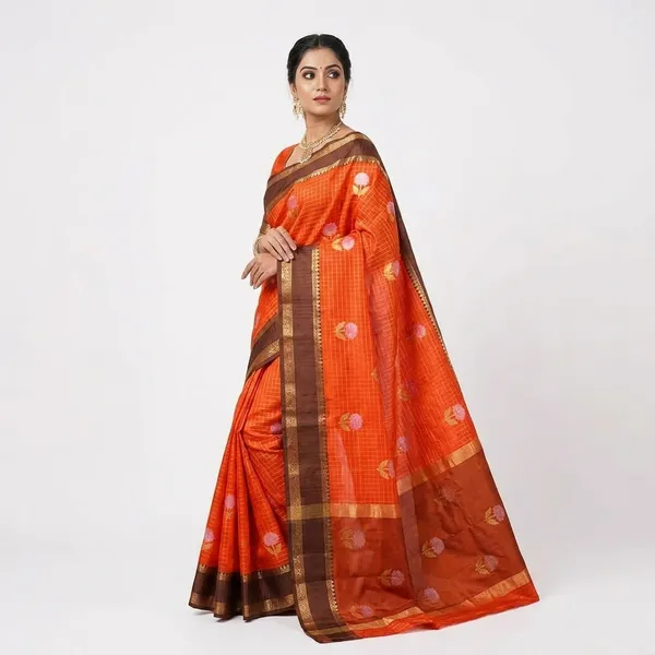 Orange_Silk_Saree_For_Women