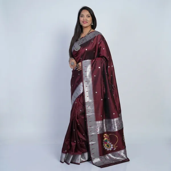 Maroon_Silk_Saree_For_Women