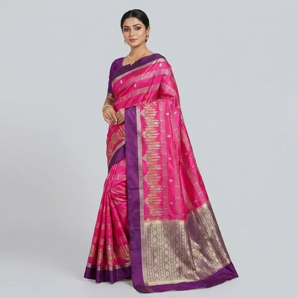 Pink_Silk_Saree_For_Women