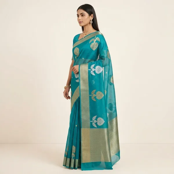Organza_Silk_Saree_For_Women