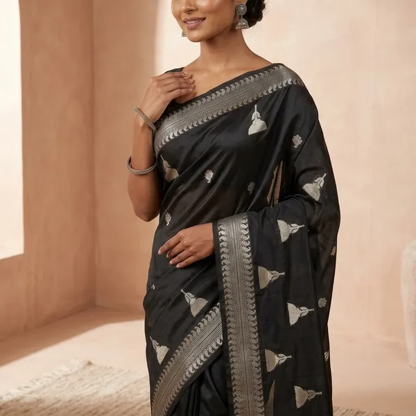 Black_Georgette_Saree_For_Women