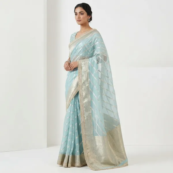 Ocean_Blue_Silk_Saree_For_Women