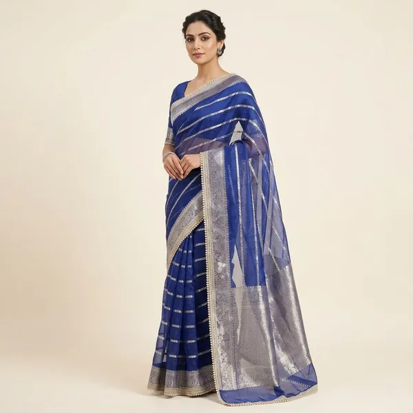 Blue_Silk_Saree_For_Women
