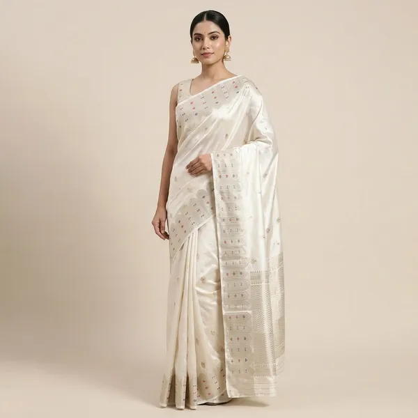 Off_White_Silk_Saree_For_Women