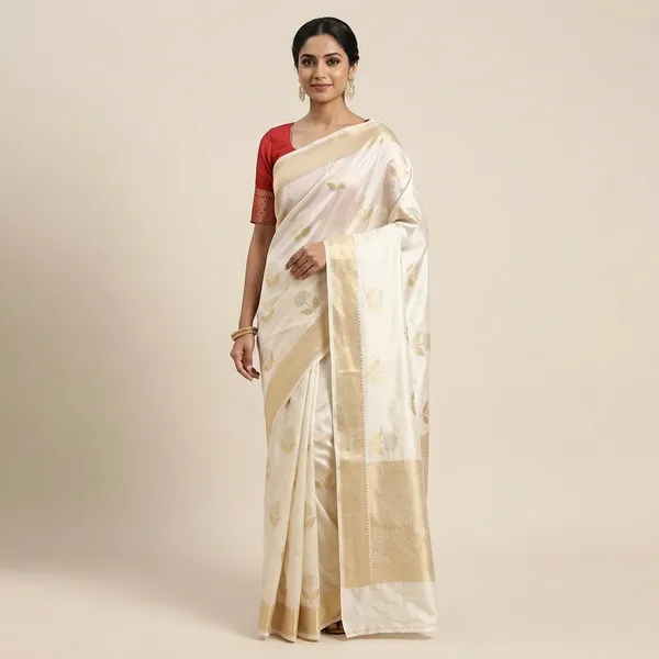 Off_White_Silk_Saree_For_Women
