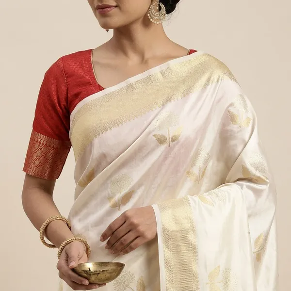 Off_White_Silk_Saree_For_Women