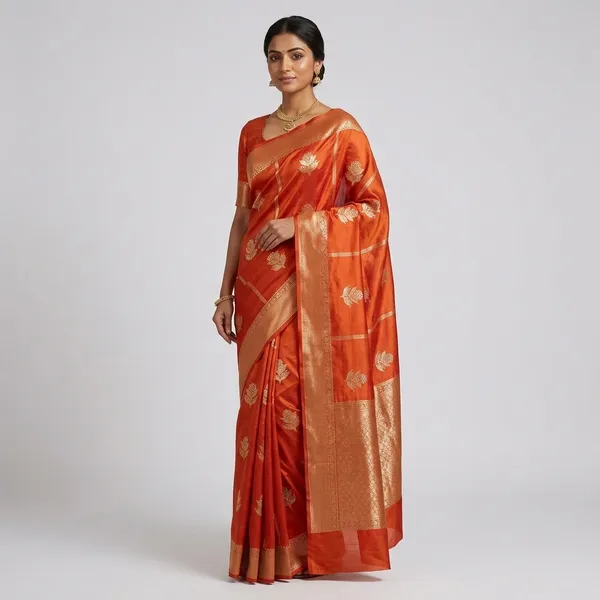 Orange_Silk_Saree_For_Women