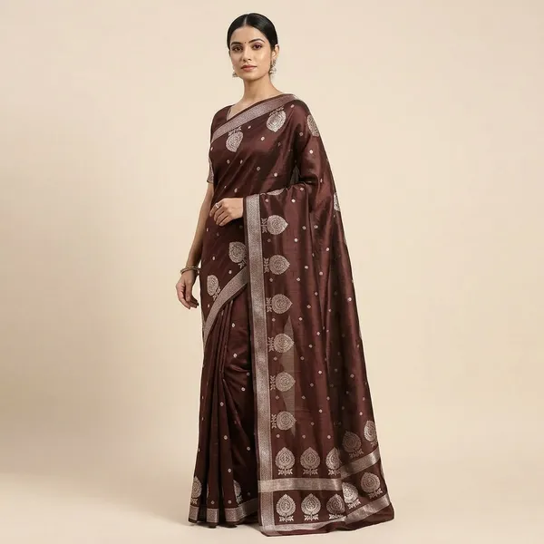 Brown_Silk_Saree_For_Women