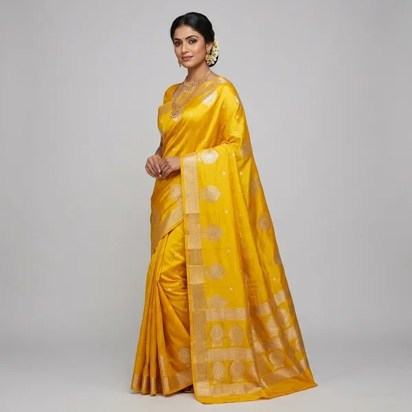 Yellow_Silk_Saree_For_Women