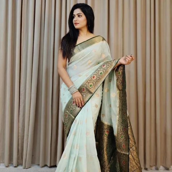 Off_White_Georgette_Saree_For_Women