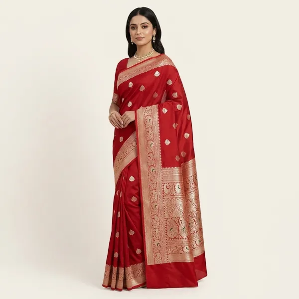 Red_Georgette_Saree_For_Women