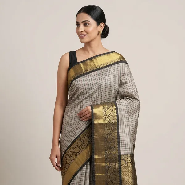 Grey_Silk_Saree_For_Women