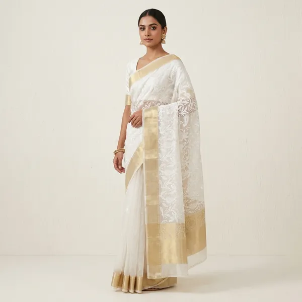 White_Silk_Saree_For_Women