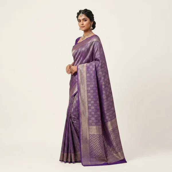 Lavender_Silk_Saree_For_Women
