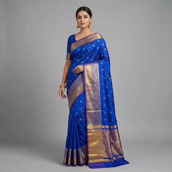 Blue_Silk_Saree_For_Women