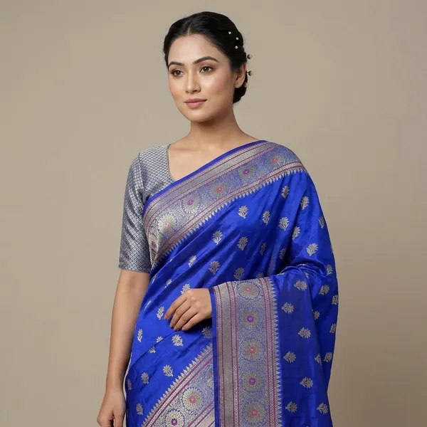 Blue_Silk_Saree_For_Women