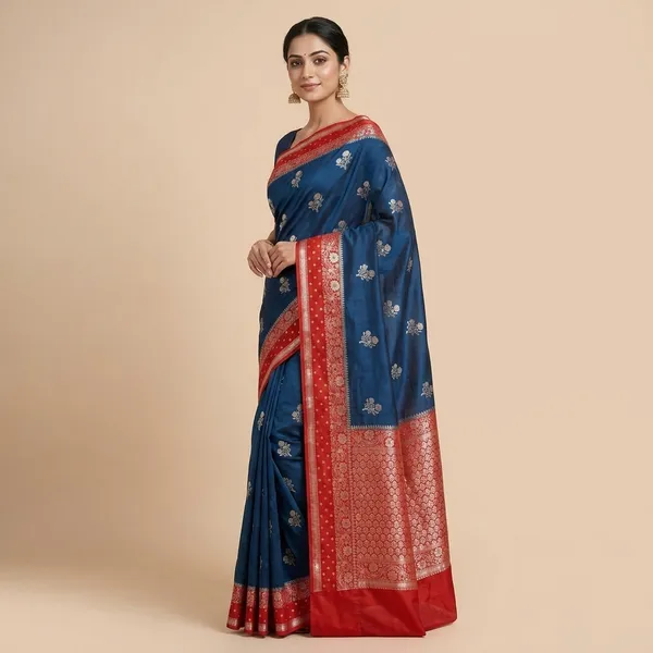 Blue_Silk_Saree_For_Women