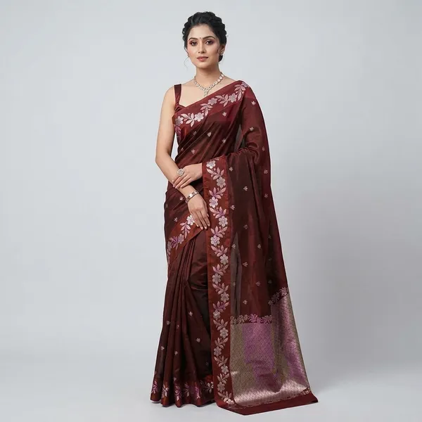 Maroon_Silk_Saree_For_Women
