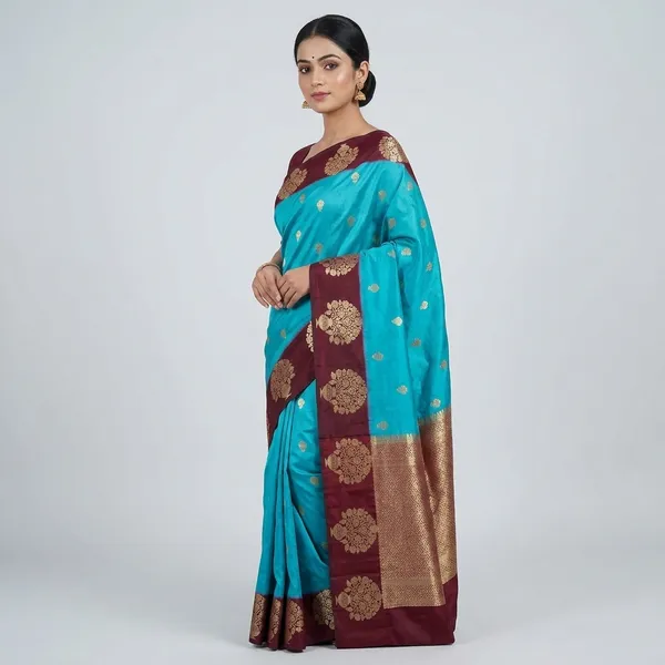 Blue_Silk_Saree_For_Women