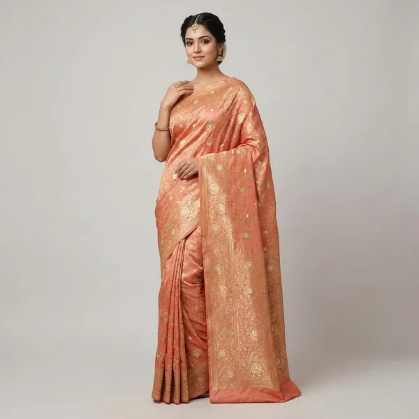Peach_Silk_Saree_For_Women