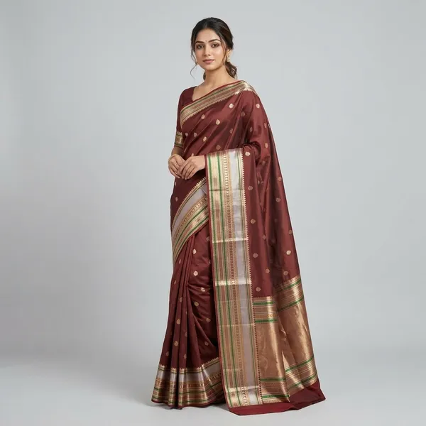 Brown_Silk_Saree_For_Women