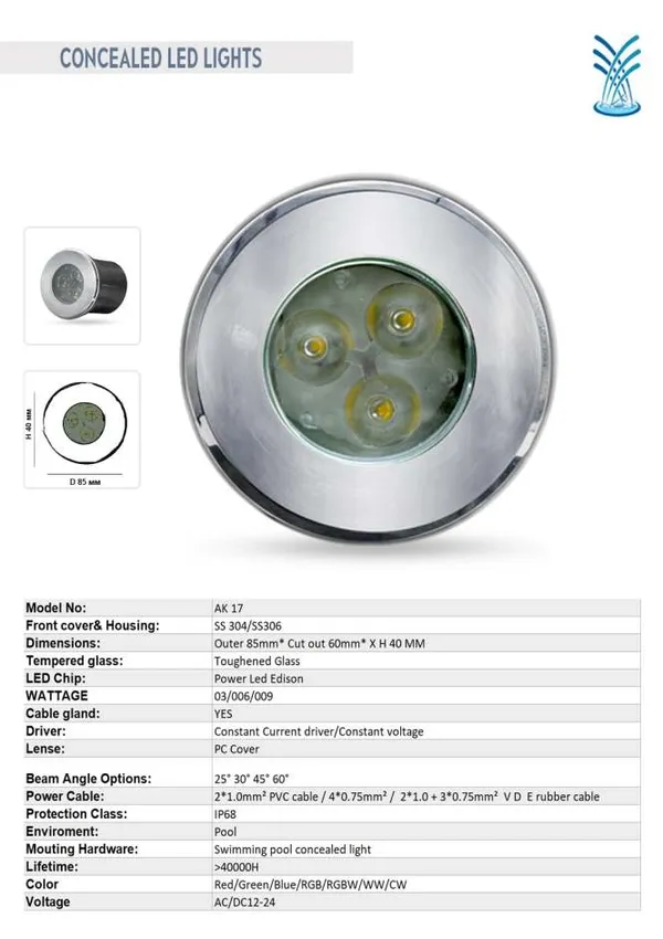 Multicolor_9W_Stainless_Steel_Rgb_Underwater_Led_Pool_And_Fountain_Light