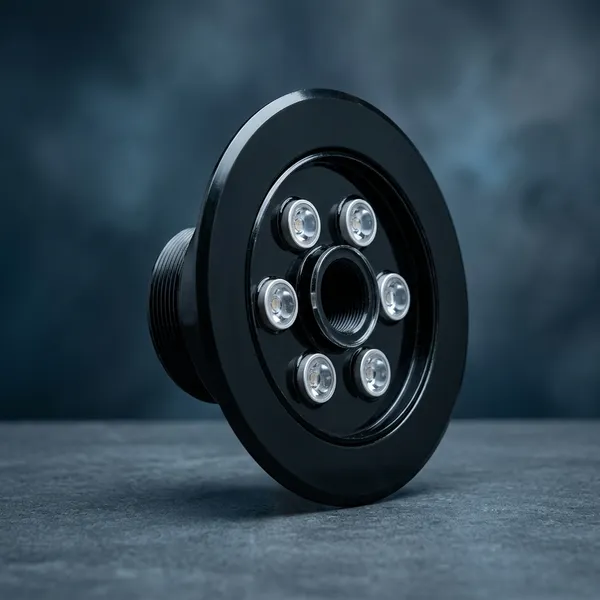 White_6W_Stainless_Steel_Underwater_Led_Pool_And_Fountain_Light