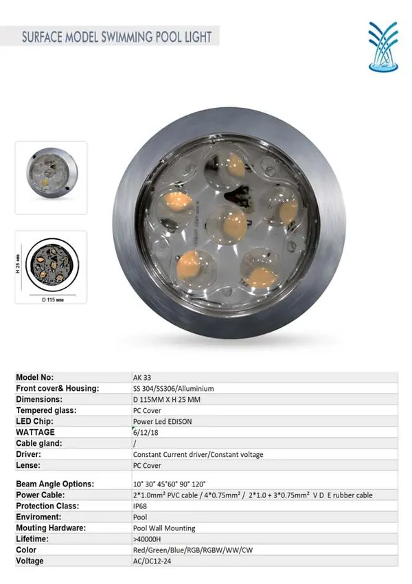 Multicolor_18W_Stainless_Steel_Rgb_Underwater_Led_Pool_And_Fountain_Light