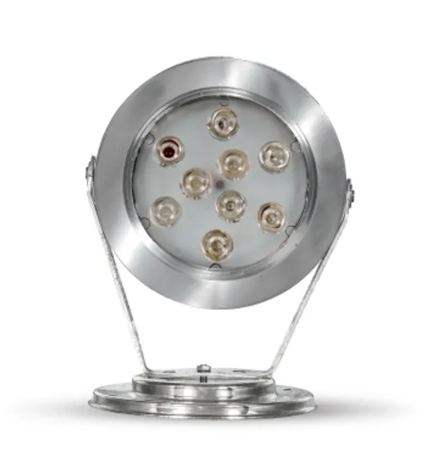 White_9W_Stainless_Steel_Underwater_Led_Pool_And_Fountain_Light