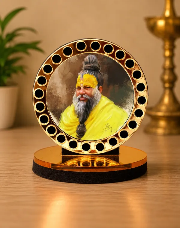 Golden_Metal_Round_Spiritual_Portrait_Decorative_Plate