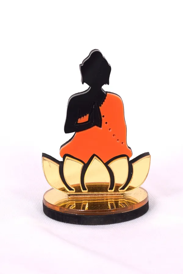 Orange_Acrylic_Spiritual_Buddha_On_Lotus_Decorative_Showpiece_Car_Dashboard_Holder