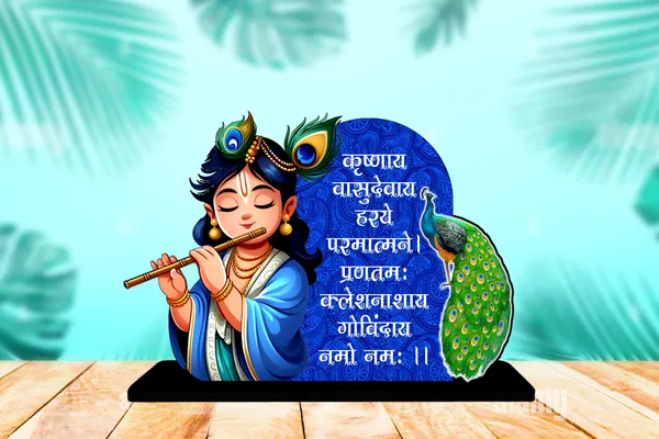 Blue_Wood_Krishna_Peacock_Flute_Decorative_Standee