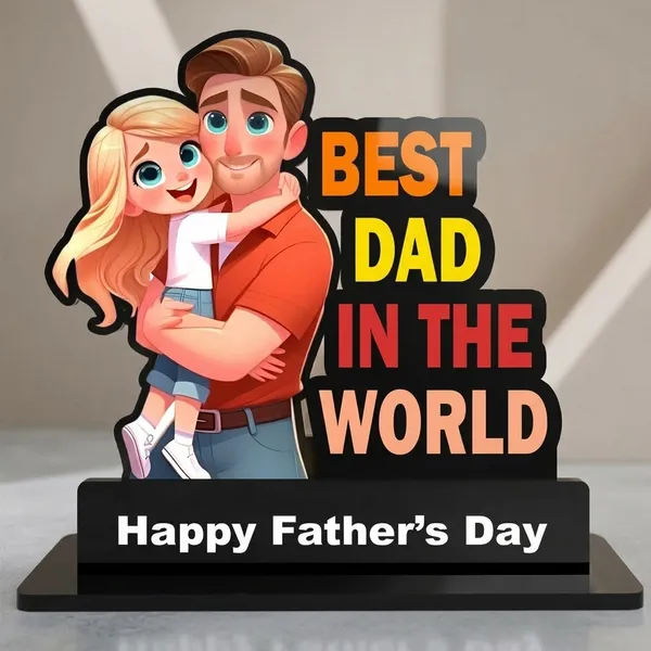 Multicolor_MDF__Fathers_Day_Cartoon_Illustration_Desk_Stand