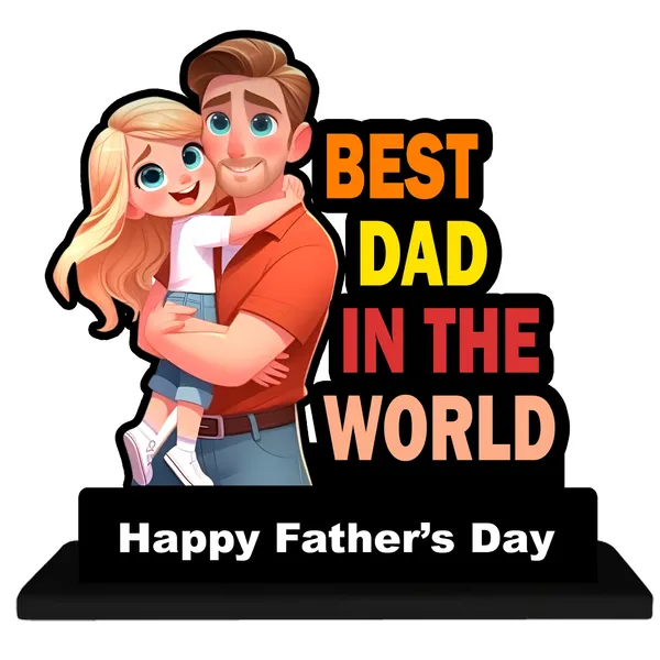 Multicolor_MDF__Fathers_Day_Cartoon_Illustration_Desk_Stand