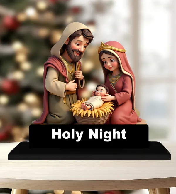 Multicolor_MDF__Christmas_Holy_Night_Nativity_Scene_Figurine_Set