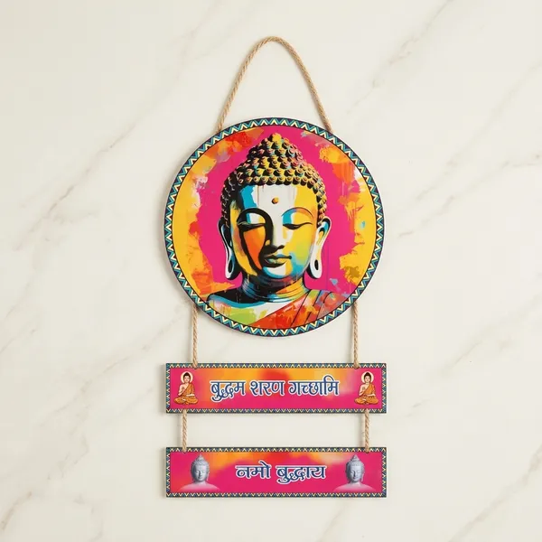 Pink_Wood_Spiritual_Buddha_Mantra_Panel_Wall_Decor