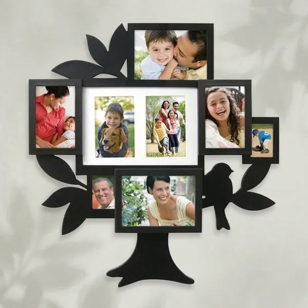 Multicolor_Wood_Tree_Silhouette_Family_Multi-Slot_Photo_Frame